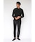 HIGH STREET∴2WAYストレッチマイクロチェックバンドカラーシャツ