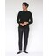 HIGH STREET∴2WAYストレッチマイクロチェックバンドカラーシャツ