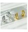 ３連フープイヤリング