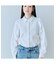 【人気追加】ビジューネクタイ付きシャツ