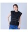 スカラップ刺繍ダブルカラーブラウス