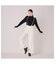 【モデル美香着用】ワイドシルエットサロペットパンツ/WHITE