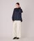 【モデル美香着用】ワイドシルエットサロペットパンツ/WHITE