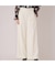 【モデル美香着用】ワイドシルエットサロペットパンツ/WHITE