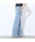 【洗える】センタープレスデニムパンツ