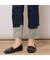 【手洗いOK・INDIMARKコラボ】デニムストレート・裾切り替えパンツ