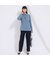 【M～4L】吸湿発熱ハイネックボーダーＴシャツ