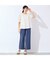 【洗える・接触冷感・セットアップ可・L～4Lサイズ】サイド切り替えワイドパンツ