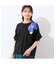 【洗える・綿100%】フリルスリーブTシャツ