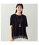 【洗える・L～4Lサイズ】レースヘムTシャツ