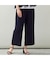 【洗える・セットアップ可・L～3Lサイズ】イージーワイドクロップドパンツ