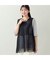 【洗える・アンサンブル可・L～4Lサイズ】サークルレース×チュールジレ