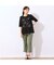 【洗える・綿100%】花刺繍AラインTシャツ