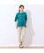 【洗える・綿100%】花刺繍AラインTシャツ