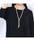 【M～4L/セットアップ可】ドレープカットソーラインストーンTシャツ