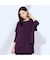 【M～4L/セットアップ可】ドレープカットソーラインストーンTシャツ