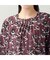 【洗える・L～3Lサイズ】シルエットフラワーTシャツ