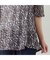 【洗える・L～4Lサイズ】ゼブラ柄アシンメトリーTシャツ
