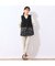【洗える・アンサンブル可】裾シアーフラワーベスト