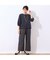 【洗える・セットアップ可】ウエストリボンドット柄セミワイドパンツ