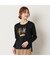 【洗える】スムースプリント長袖Tシャツ