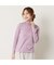 【洗える】フリルハイネックTシャツ