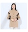 【L～4L対応】バンドカラーリブ配色ブラウス