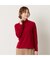 【洗える】起毛ジャカードハイネックTシャツ
