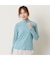【洗える】起毛ジャカードハイネックTシャツ