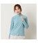 【洗える】起毛ジャカードハイネックTシャツ