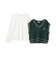 【GOODPRICE】ケーブルニットTシャツSET