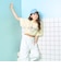 【秒かわトップス】【GOODPRICE】【綿100%】カレッジフラワー半袖T