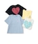 【秒かわトップス】【GOODPRICE】【LTXC/綿100%】発泡バックハートロゴ半袖T