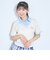 【洗える】フェイクレイヤード半袖ニットシャツ