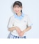【洗える】フェイクレイヤード半袖ニットシャツ