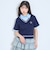 【洗える】フェイクレイヤード半袖ニットシャツ