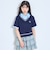 【洗える】フェイクレイヤード半袖ニットシャツ