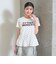 【7days】【GOODPRICE】ドット裾フリルTシャツ