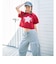 【LTXC/綿100%/GOODPRICE】スターモチーフスプレー半T
