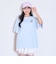 【綿100%/GOODPRICE】プックリバックロゴルーズ半T