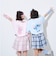 【Disney】【スティッチ】/【LTXC/快適マルチ機能/接触冷感・吸水速乾・UV・遮熱】バックプリントルーズ半袖Tシャツ