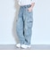 【LTXC/ME DENIM/ストレッチ/吸水速乾】ベルトループつきデニムカーゴパンツ