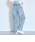 【LTXC/ME DENIM/ストレッチ/吸水速乾】ベルトループつきデニムカーゴパンツ