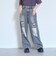 【LTXC】レースダメージデニムワイドパンツ