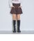 【起毛】美脚見えタックフレアキュロット