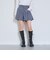 【起毛】美脚見えタックフレアキュロット