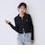 【LTXC/洗える】衿つきラメニットZIPカーディガン▼