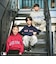 【MLB】ロゴプリントワイドスウェットパーカー