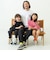 【綿100%】【親子リンク】KIDSロゴ刺しゅうビッグ半袖Tシャツ