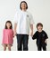 【綿100%】【親子リンク】KIDSロゴ刺しゅうビッグ半袖Tシャツ